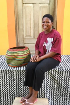 A Pebble (Art Basket) by Lawrencia Ayimbillah