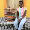 Coiled Laundry Basket with Lid (Medium) by Latifa Fuseini