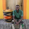 Coiled Laundry Basket with Lid (Medium) by Isaac Asanga