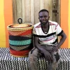 Coiled Laundry Basket with Lid (Small) by Isaac Asanga