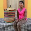 Coiled Laundry Basket with Lid (Medium) by Vivian Akulembire