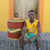 Coiled Laundry Basket with Lid (Large) by Bright Amoore