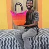 Dip Dyed Nyariga Basket (Large) by Paul Apasinore
