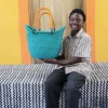 Dip Dyed Nyariga Basket (Large) by Ishmael Nsohbillah