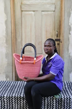 Dip Dyed Nyariga Basket (Medium) by Apika Abisika