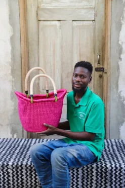 Dip Dyed Nyariga Basket (Medium) by Akolgo "Body" Atiah