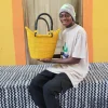 Dip Dyed Nyariga Basket (Small) by Aniah Baba