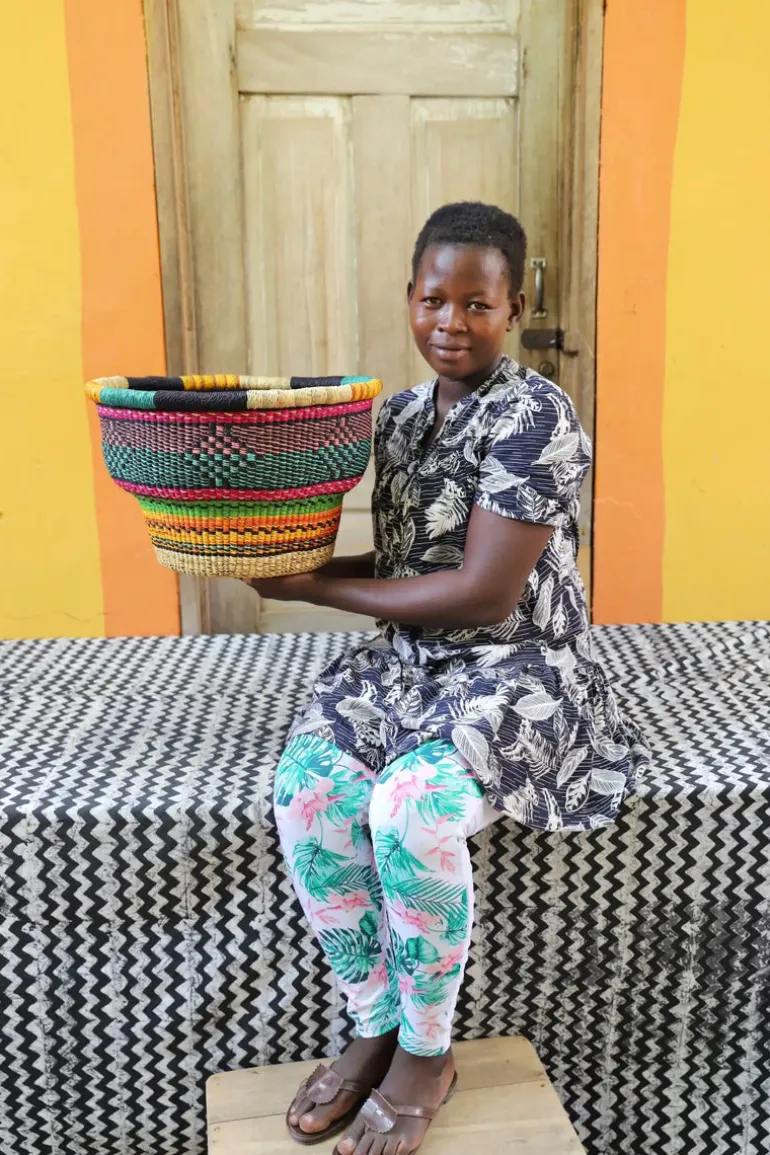 Drum Basket by Dorcas Anabillah