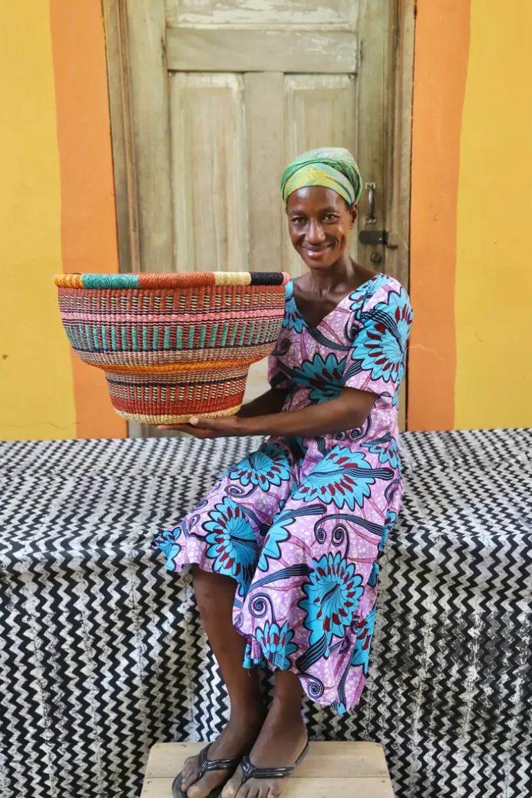 Drum Basket by Grace Adongo
