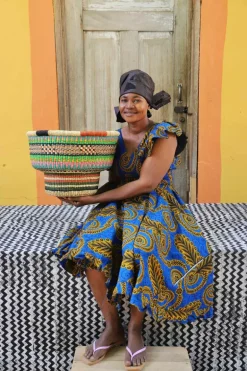 Drum Basket by Selina Apasinore