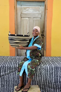 Gbenka Storage Basket (Large) by Martha Adongo