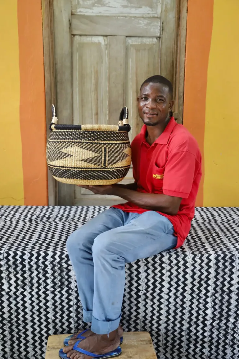 Gbenka Storage Basket (Medium) by Sampson "Action" Adombillah