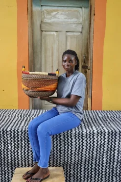 Gbenka Storage Basket (Medium) by Modesta Adongo
