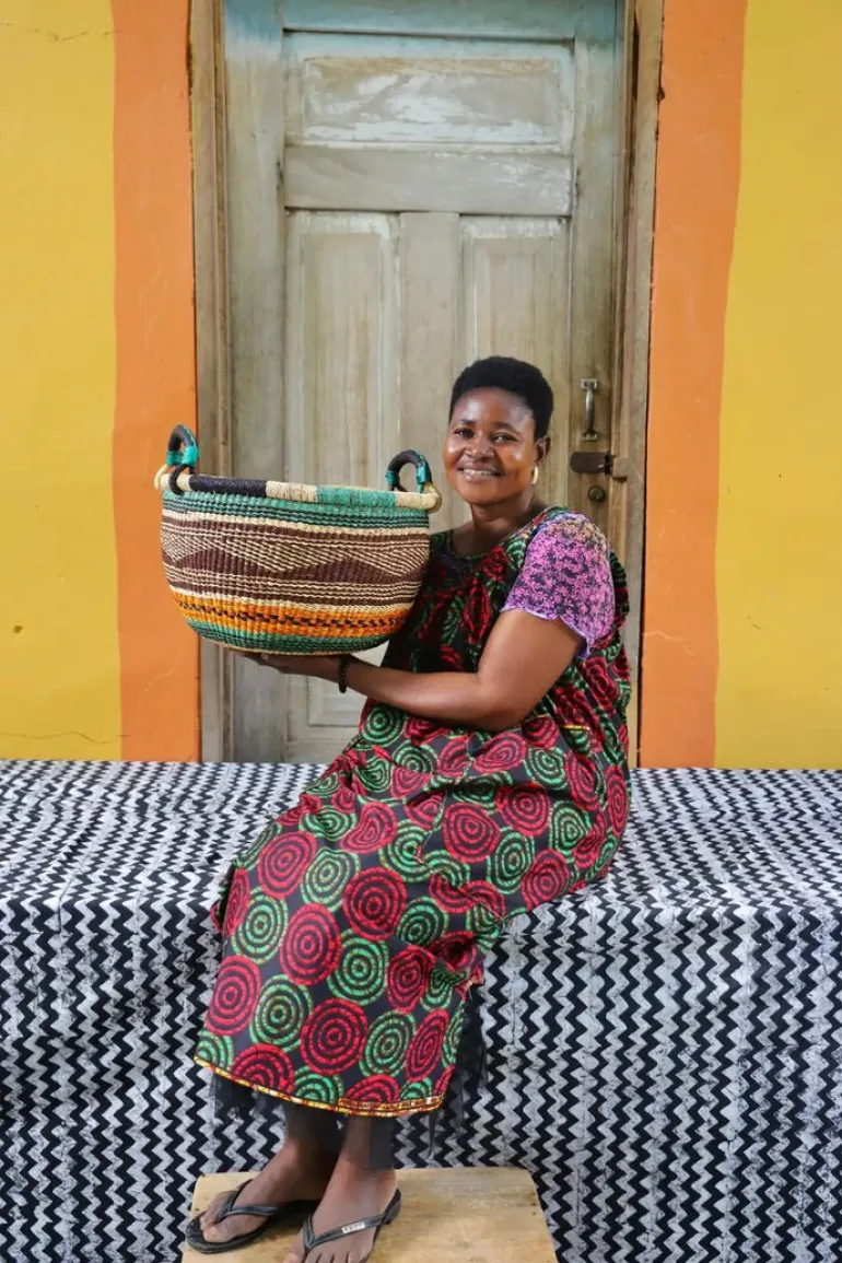 Gbenka Storage Basket (Medium) by Selina Apasinore