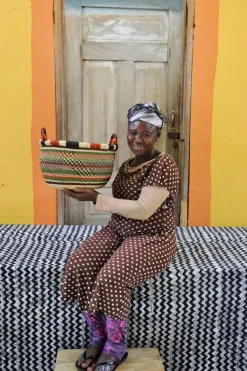 Gbenka Storage Basket (Medium) by Akelba Nyaaba