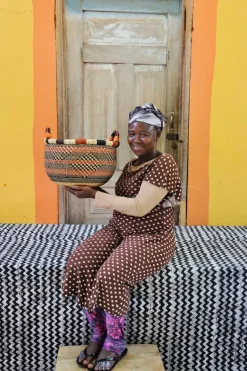 Gbenka Storage Basket (Medium) by Akelba Nyaaba