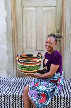 Gbenka Storage Basket (Small) by Linda Ayariga