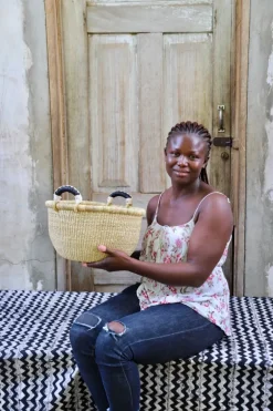 Gbenka Storage Basket (Small) by Eva Nsohbillah