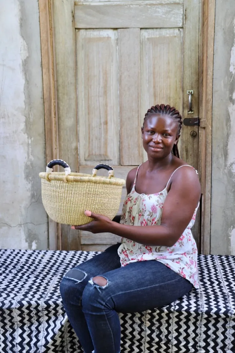 Gbenka Storage Basket (Small) by Eva Nsohbillah
