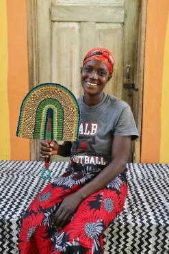 Handwoven Fan - by Linda Ayamga