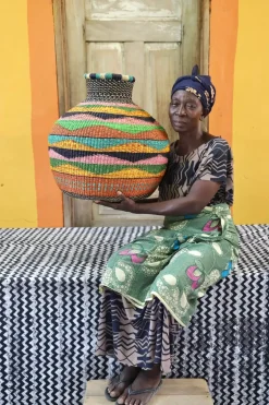 Jemima 10 Cows Basket by Asanyire Aneere