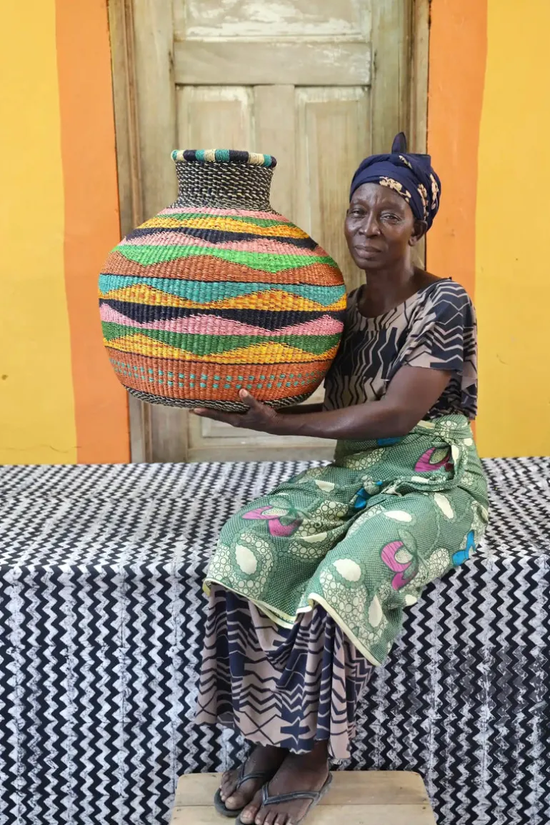 Jemima 10 Cows Basket by Asanyire Aneere