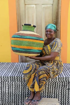 Jemima 10 Cows Basket by Azumah Alagberigo