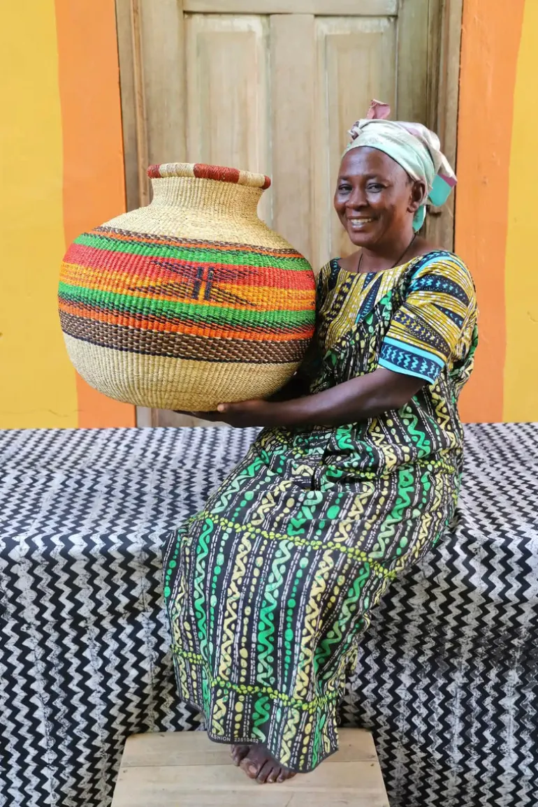 Jemima 10 Cows Basket by Helen Azure