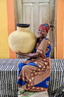Jemima 10 Cows Basket by Mary Ayamdor