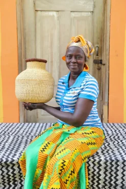 Jemima 10 Cows Basket (Tiny) by Atule Abunga