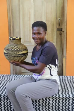 Jemima 10 Cows Basket (Tiny) by Mama Nsoyine