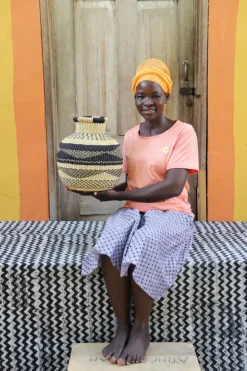 Jemima 10 Cows Basket (Tiny) by Blessing Akunga