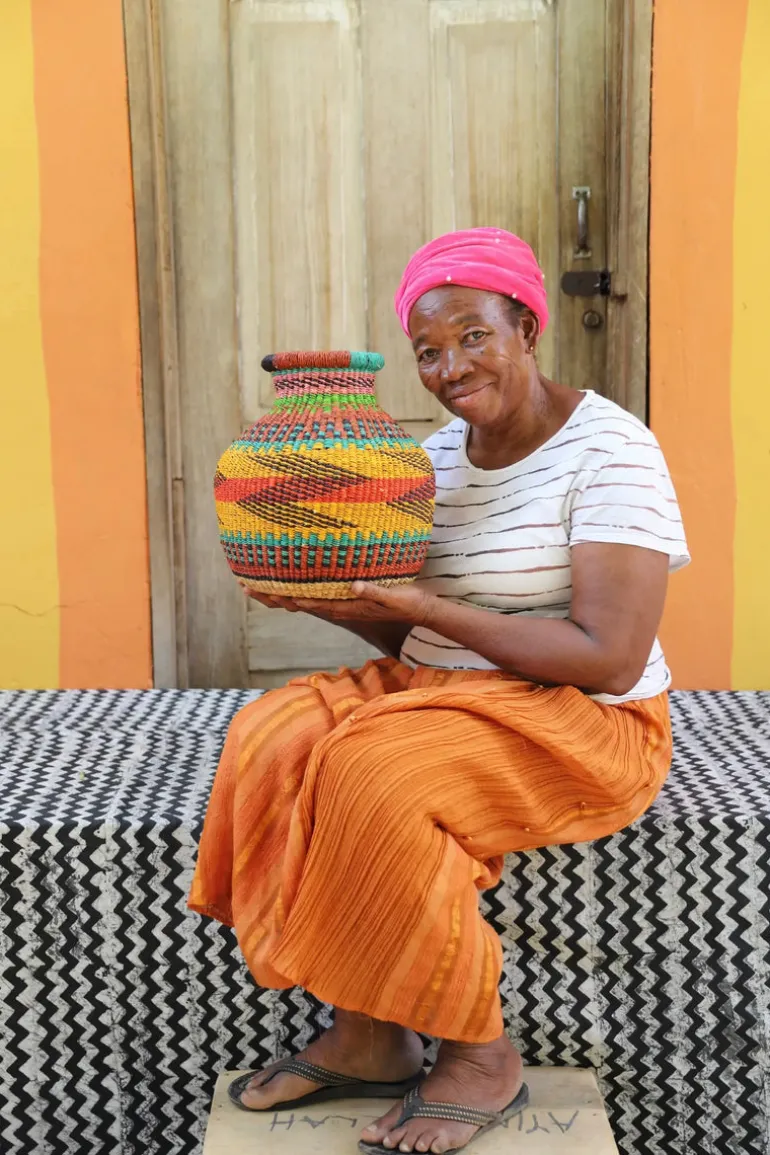 Jemima 10 Cows Basket (Tiny) by Nmalebna Amita