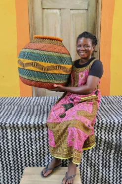 Kenkia Basket by Anamolika Azure