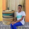 Laundry Basket with Lid (Large) by Rahinatu Akelsiyine