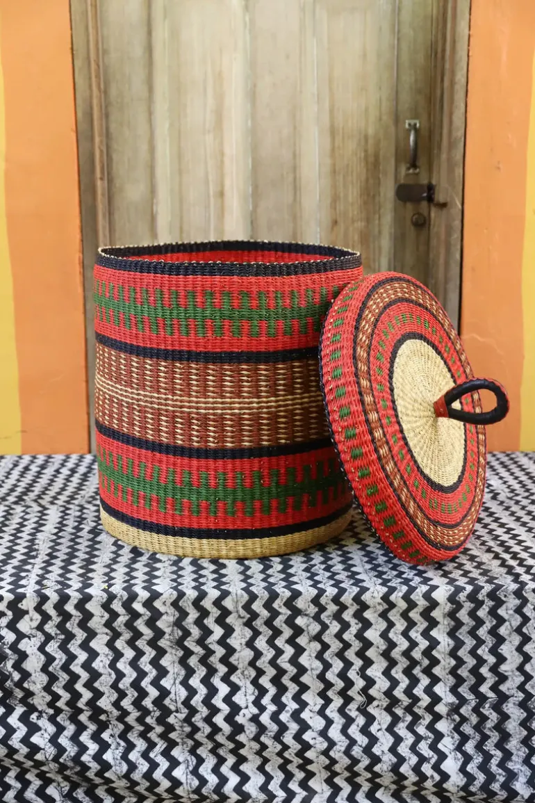 Laundry Basket with Lid (Large) by Bright Amoore