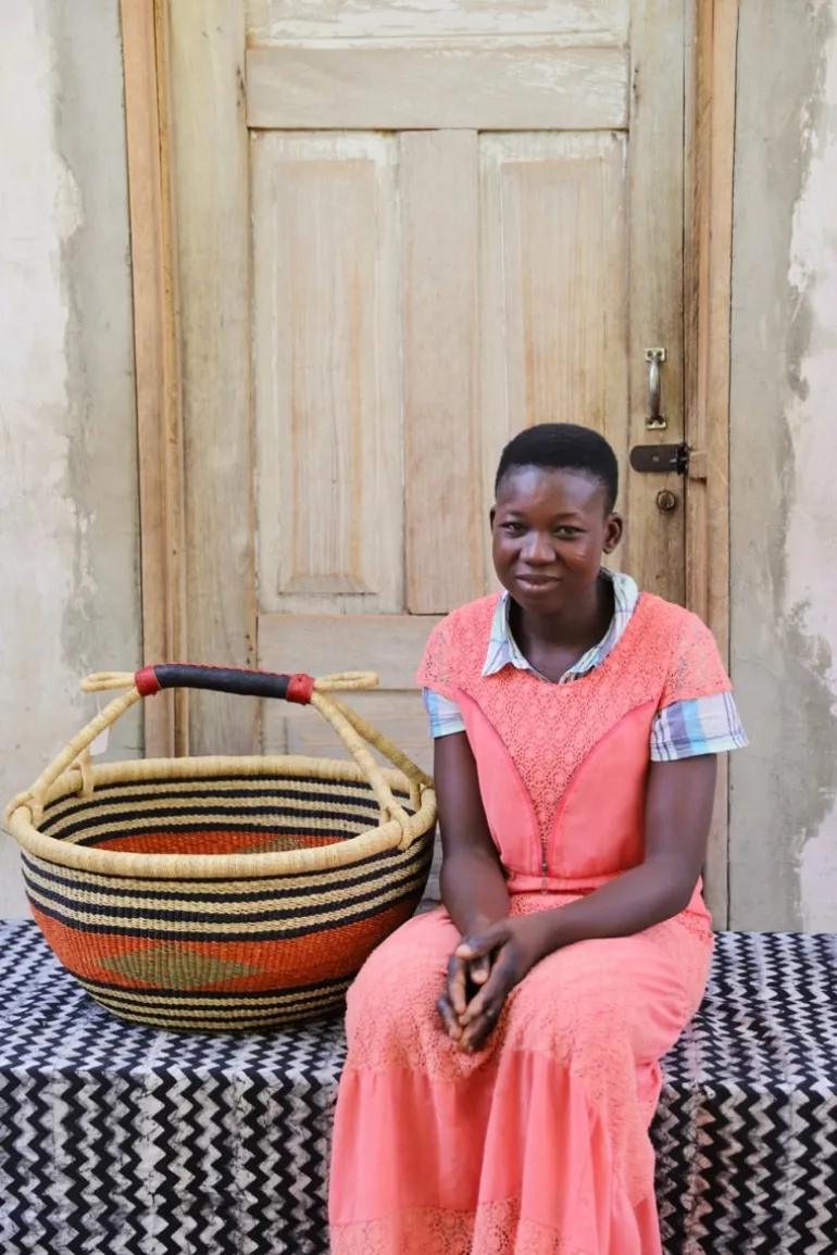 Market Basket (22" Round) by Christiana Anaba