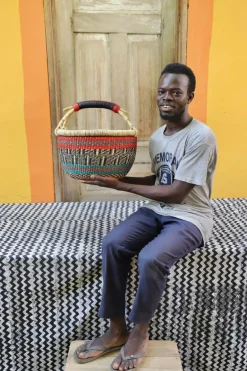 Market Basket (16" Round) by Kwame Ayine