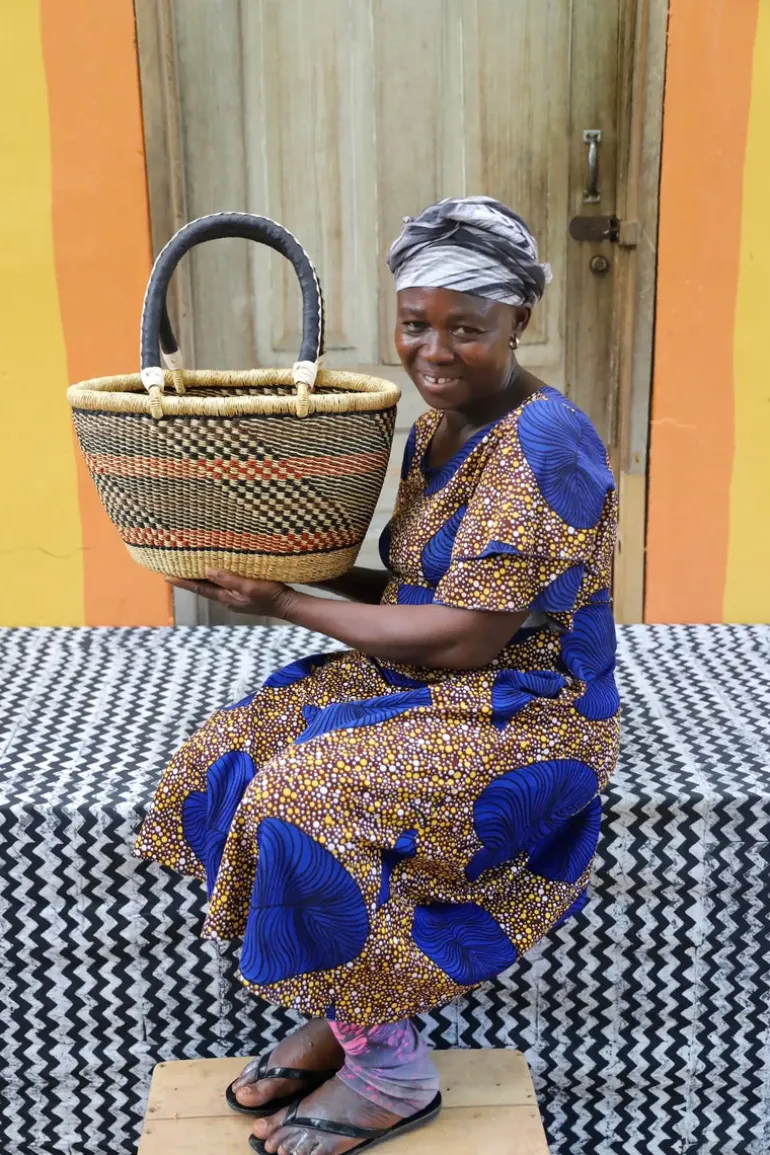Oval Basket ( Very Small) by Akelba Nyaaba