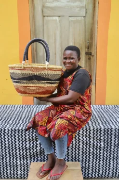Oval Basket (Ex-Large) by Ida Adigvom