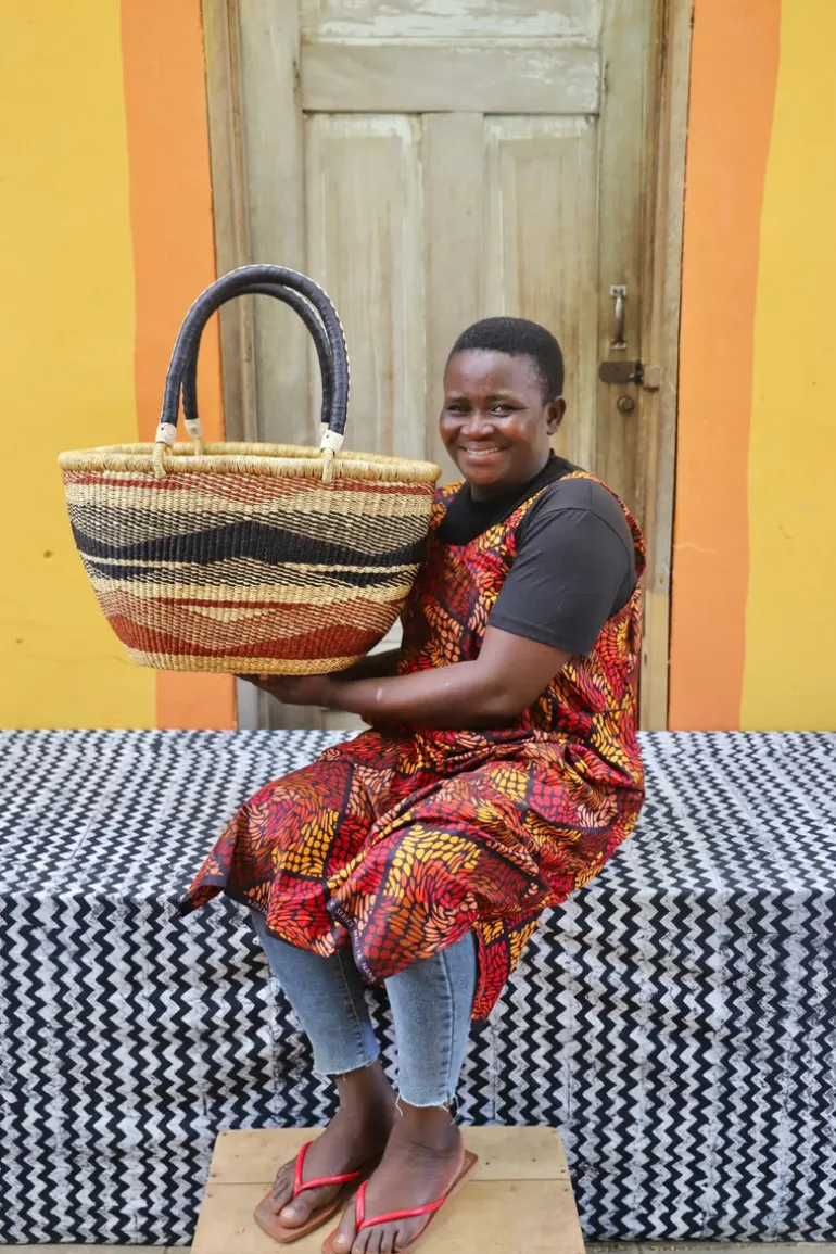 Oval Basket (Ex-Large) by Ida Adigvom