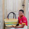 Oval Basket (Medium) by Catherine Mbii