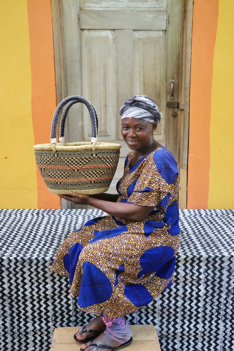 Oval Basket (Small) by Akelba Nyaaba