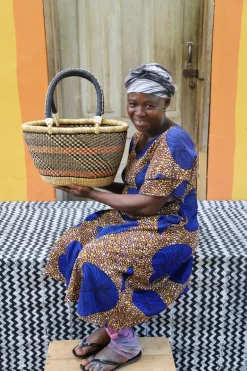 Oval Basket (Small) by Akelba Nyaaba