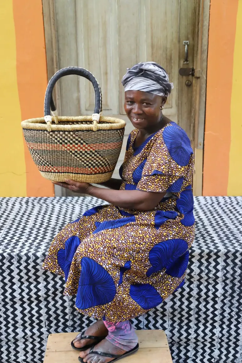 Oval Basket (Small) by Akelba Nyaaba