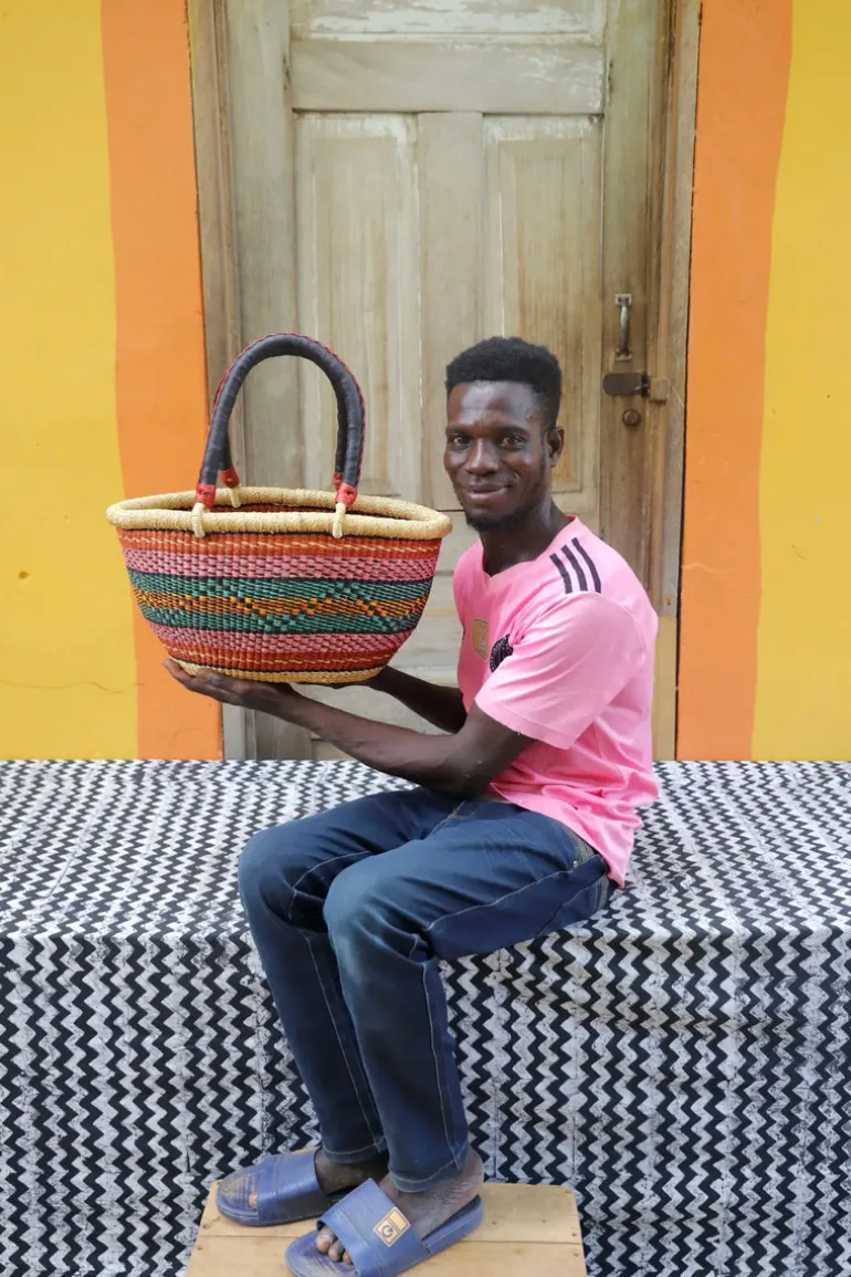 Oval Basket (Small) by Nsoh Abe-enge