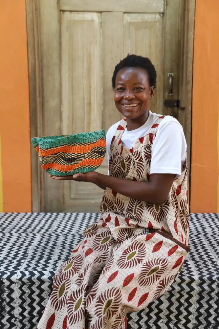 Pakurigo Wave Basket (Tiny) by Charity Atuah