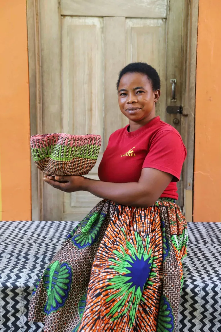 Pakurigo Wave Basket (Tiny) by Grace Abisika