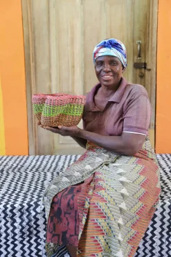 Pakurigo Wave Basket (Tiny) by ''Laughing'' Lydia Abeene