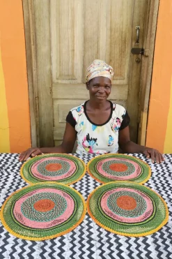 Placemats (large) by Azumah Nsohnam